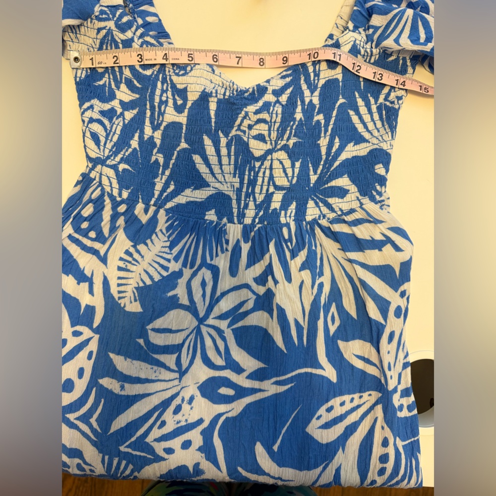 Roxy Hawaiian Tropical Print Swim Coverup Dress - Size Medium - Picture 3 of 11